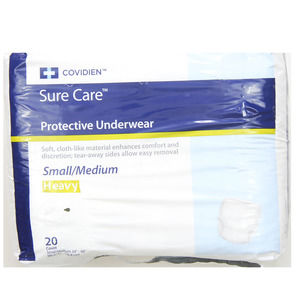 20 Count Small/Medium White Covidien Sure Car Protective Heavy Soft-Cloth Like
